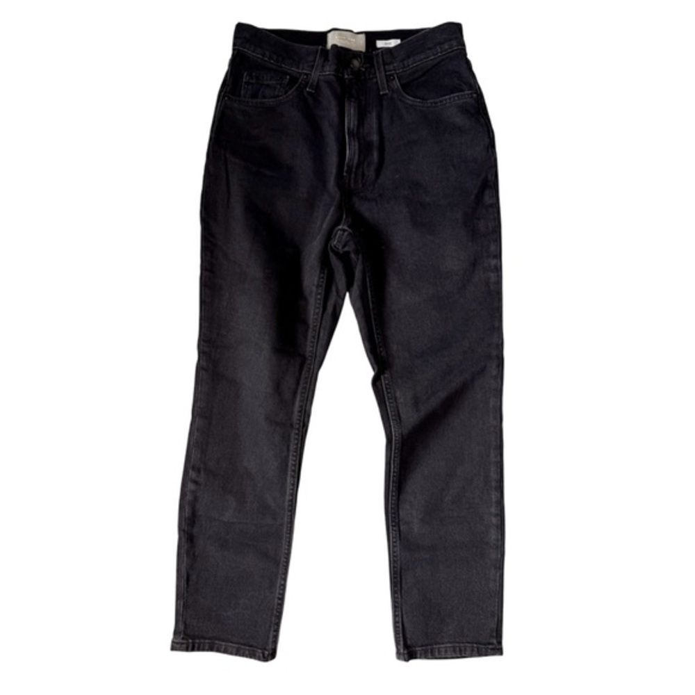 Everlane Original Cheeky High-Rise Straight Jeans Black 27 Crop